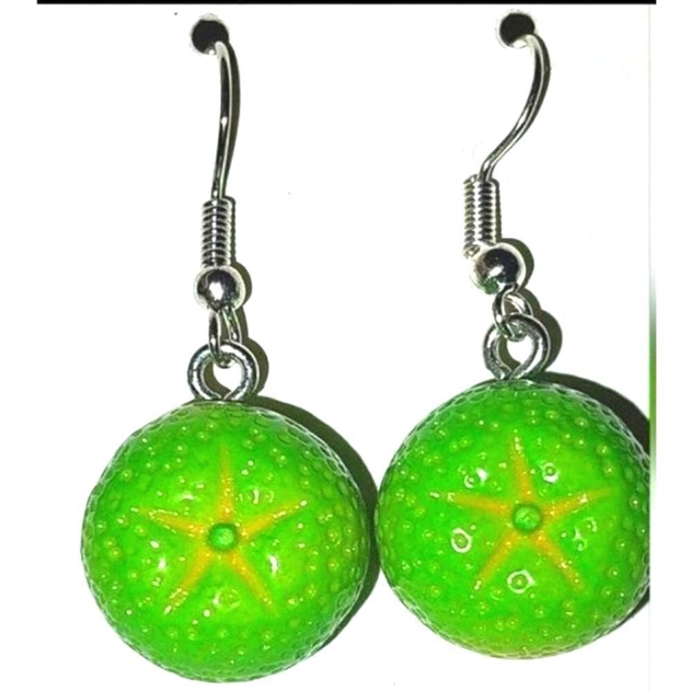 Super cute orange fruit earrings